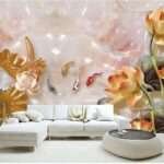 Enchant Your Walls with the Latest Mural Art Design Customized Wallpaper (Print on Demand) in Royal Glitter - 80