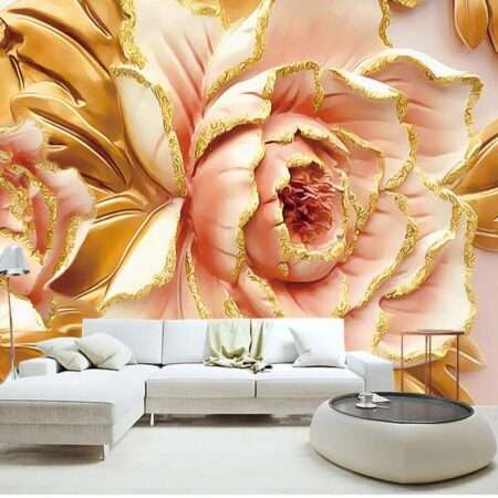 Enchant Your Walls with the Latest Mural Art Design Customized Wallpaper (Print on Demand) in Royal Glitter - 84