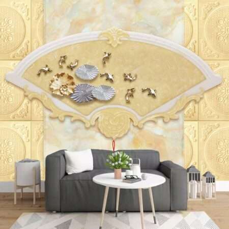 Enchant Your Walls with the Latest Mural Art Design Customized Wallpaper (Print on Demand) in Royal Glitter - 90
