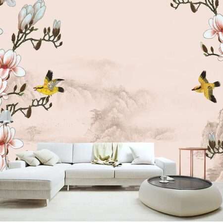 Enchant Your Walls with the Latest Mural Art Design Customized Wallpaper (Print on Demand) in Royal Glitter - 96