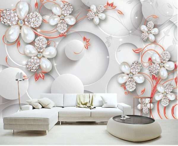 Enchant Your Walls with the Latest Mural Art Design Customized Wallpaper (Print on Demand) in Royal Glitter - 17