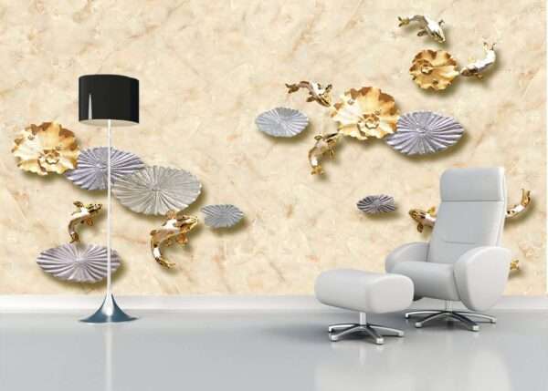 Enchant Your Walls with the Latest Mural Art Design Customized Wallpaper (Print on Demand) in Royal Glitter - 19