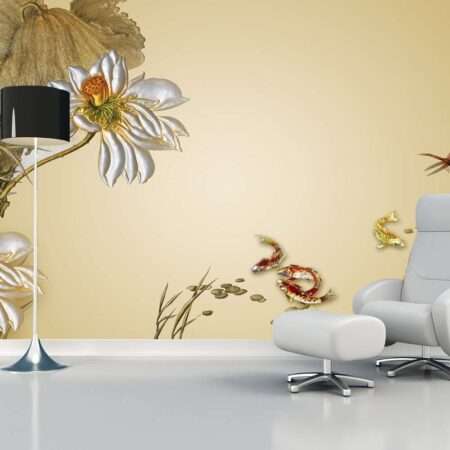 Enchant Your Walls with the Latest Mural Art Design Customized Wallpaper (Print on Demand) in Royal Glitter - 47