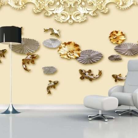 Enchant Your Walls with the Latest Mural Art Design Customized Wallpaper (Print on Demand) in Royal Glitter - 63