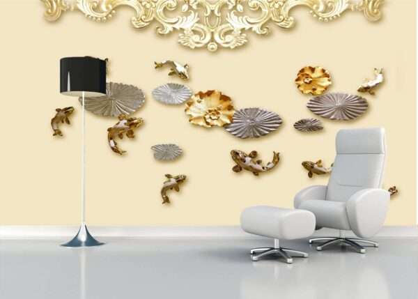 Enchant Your Walls with the Latest Mural Art Design Customized Wallpaper (Print on Demand) in Royal Glitter - 63