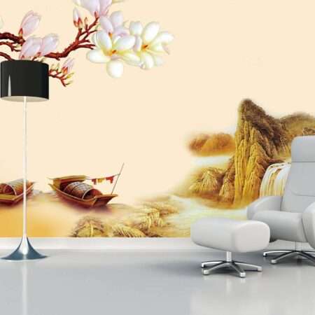 Enchant Your Walls with the Latest Mural Art Design Customized Wallpaper (Print on Demand) in Royal Glitter - 67