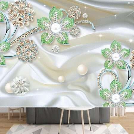 Enchant Your Walls with the Latest Mural Art Design Customized Wallpaper (Print on Demand) in Royal Glitter - 88