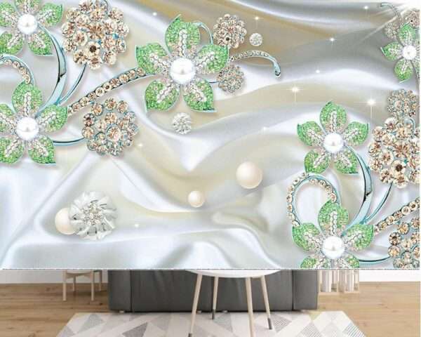 Enchant Your Walls with the Latest Mural Art Design Customized Wallpaper (Print on Demand) in Royal Glitter - 88