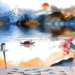 Enchant Your Walls with the Latest Mural Art Design Customized Wallpaper (Print on Demand) in Royal Glitter - 90