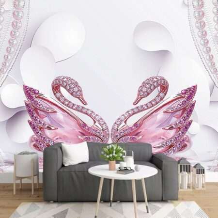 Enchant Your Walls with the Latest Mural Art Design Customized Wallpaper (Print on Demand) in Royal Glitter - 92