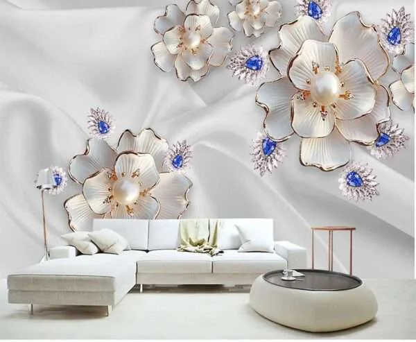 Enchant Your Walls with the Latest Mural Art Design Customized Wallpaper (Print on Demand) in Royal Glitter - 49