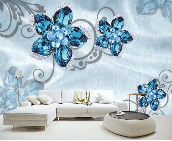 Enchant Your Walls with the Latest Mural Art Design Customized Wallpaper (Print on Demand) in Royal Glitter - 61