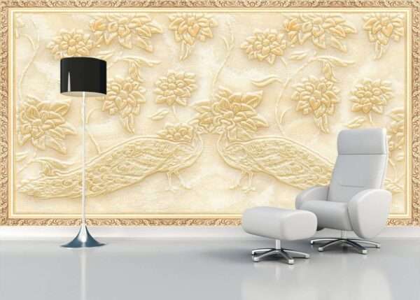 Enchant Your Walls with the Latest Mural Art Design Customized Wallpaper (Print on Demand) in Royal Glitter - 62