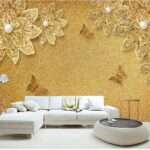Enchant Your Walls with the Latest Mural Art Design Customized Wallpaper (Print on Demand) in Royal Glitter - 69