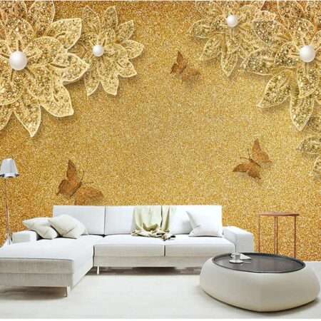 Enchant Your Walls with the Latest Mural Art Design Customized Wallpaper (Print on Demand) in Royal Glitter - 69
