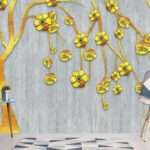 Enchant Your Walls with the Latest Mural Art Design Customized Wallpaper (Print on Demand) in Royal Glitter - 72