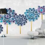 Enchant Your Walls with the Latest Mural Art Design Customized Wallpaper (Print on Demand) in Royal Glitter - 74