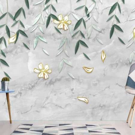 Enchant Your Walls with the Latest Mural Art Design Customized Wallpaper (Print on Demand) in Royal Glitter - 76