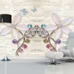 Enchant Your Walls with the Latest Mural Art Design Customized Wallpaper (Print on Demand) in Royal Glitter - 78