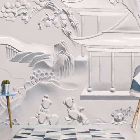 Enchant Your Walls with the Latest Mural Art Design Customized Wallpaper (Print on Demand) in Royal Glitter - 80