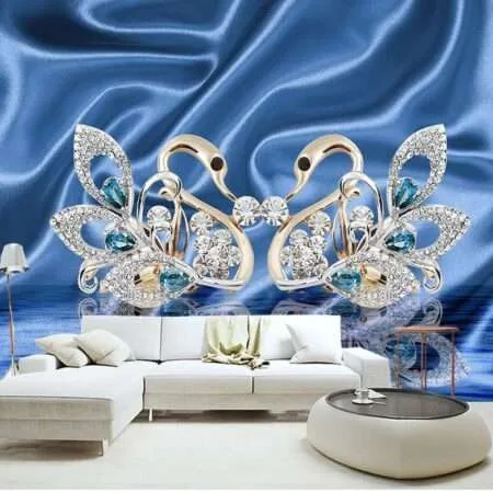 Enchant Your Walls with the Latest Mural Art Design Customized Wallpaper (Print on Demand) in Royal Glitter - 81