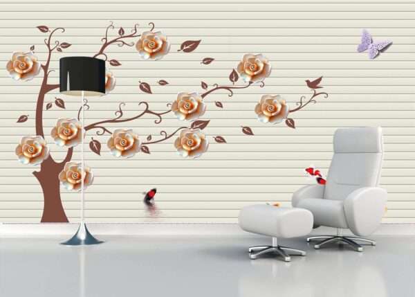 Enchant Your Walls with the Latest Mural Art Design Customized Wallpaper (Print on Demand) in Royal Glitter - 82