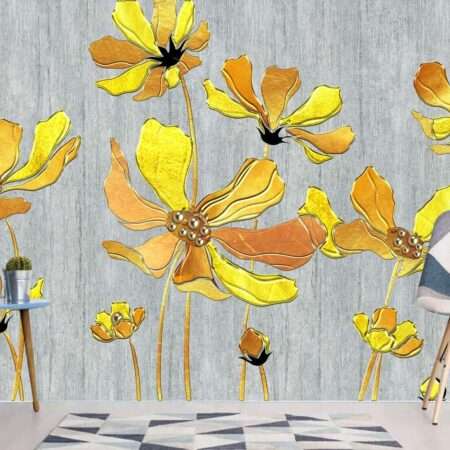 Enchant Your Walls with the Latest Mural Art Design Customized Wallpaper (Print on Demand) in Royal Glitter - 84