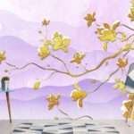 Enchant Your Walls with the Latest Mural Art Design Customized Wallpaper (Print on Demand) in Royal Glitter - 88