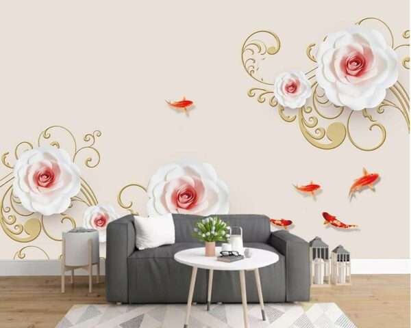 Enchant Your Walls with the Latest Mural Art Design Customized Wallpaper (Print on Demand) in Royal Glitter - 91