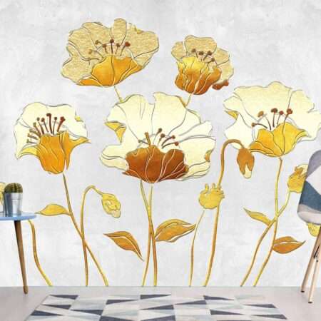 Enchant Your Walls with the Latest Mural Art Design Customized Wallpaper (Print on Demand) in Royal Glitter - 96