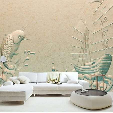 Enchant Your Walls with the Latest Mural Art Design Customized Wallpaper (Print on Demand) in Royal Glitter - 97