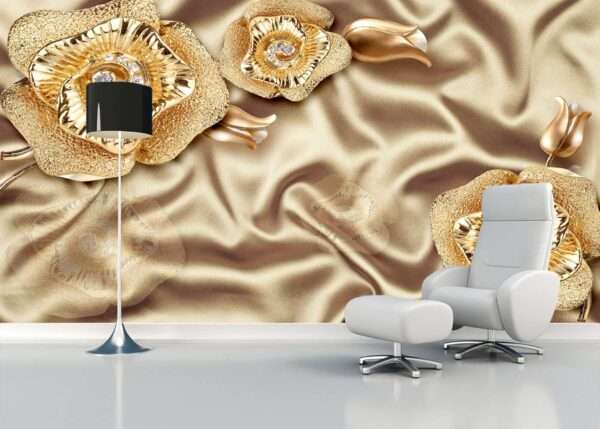 Enchant Your Walls with the Latest Mural Art Design Customized Wallpaper (Print on Demand) in Royal Glitter - 98