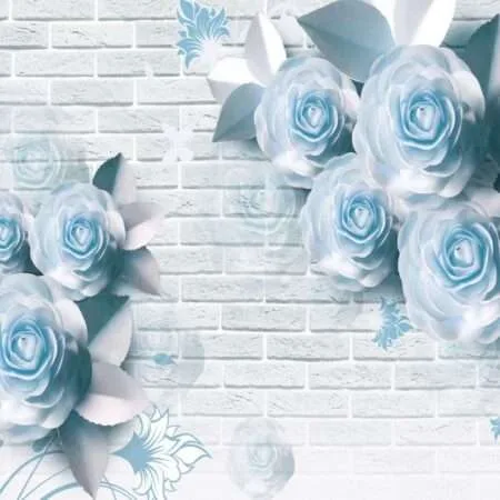 Transform Your Walls with Latest Flowers Design Customized Wallpaper (Print on Demand) - 07
