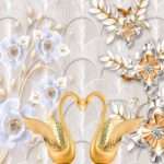 Transform Your Walls with Latest Flowers Design Customized Wallpaper (Print on Demand) - 04
