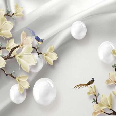 Transform Your Walls with Latest Flowers Design Customized Wallpaper (Print on Demand) - 36