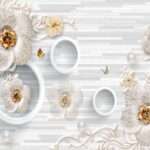 Transform Your Walls with Latest Flowers Design Customized Wallpaper (Print on Demand) - 46