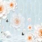 Transform Your Walls with Latest Flowers Design Customized Wallpaper (Print on Demand) - 49