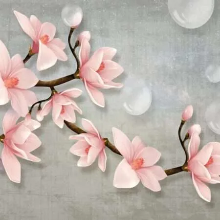 Transform Your Walls with Latest Flowers Design Customized Wallpaper (Print on Demand) - 05