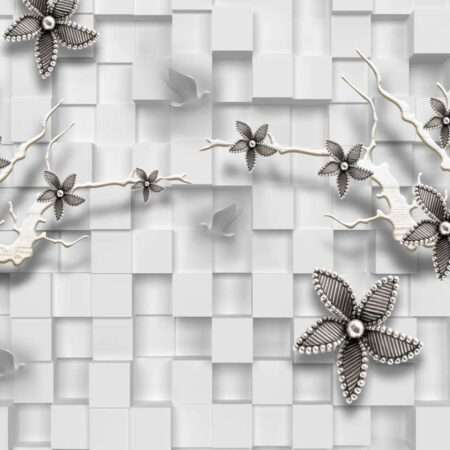 Transform Your Walls with Latest Flowers Design Customized Wallpaper (Print on Demand) - 16