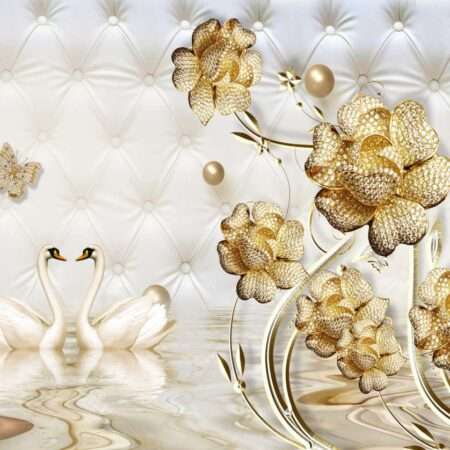 Transform Your Walls with Latest Flowers Design Customized Wallpaper (Print on Demand) - 35