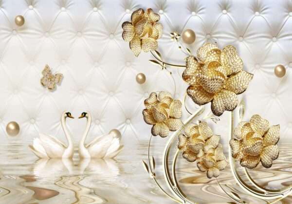 Transform Your Walls with Latest Flowers Design Customized Wallpaper (Print on Demand) - 35