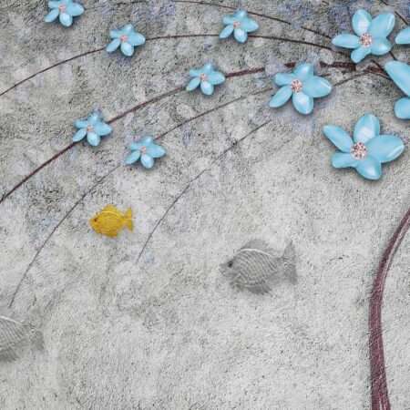 Transform Your Walls with Latest Flowers Design Customized Wallpaper (Print on Demand) - 36