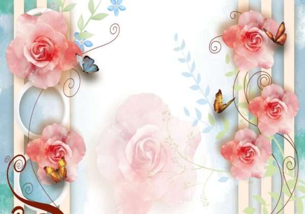 Transform Your Walls with Latest Flowers Design Customized Wallpaper (Print on Demand) - 45