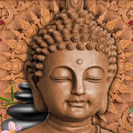 Print on Demand 3D Customized Buddha Wallpaper – 05