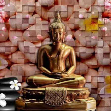Print on Demand 3D Customized Buddha Wallpaper &ndash; 18