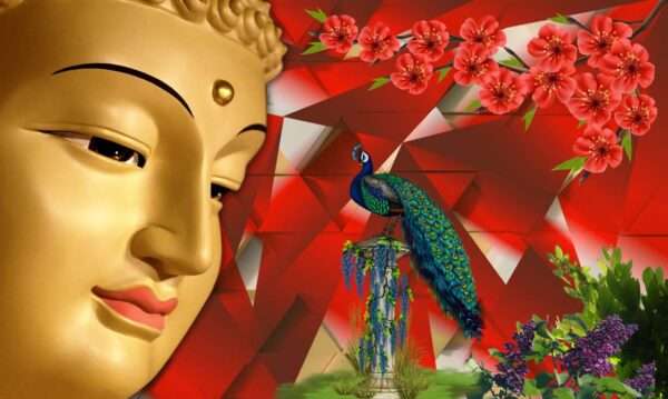 Print on Demand 3D Customized Buddha Wallpaper – 21