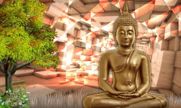 Print on Demand 3D Customized Buddha Wallpaper – 22