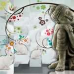 Print on Demand 3D Customized Buddha Wallpaper – 23