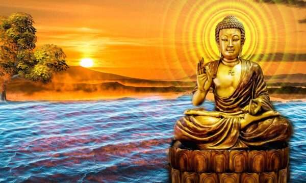 Print on Demand 3D Customized Buddha Wallpaper – 39