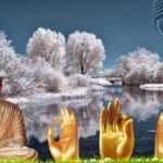 Print on Demand 3D Customized Buddha Wallpaper – 44